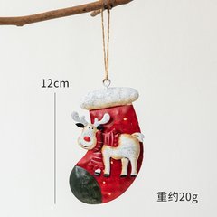 Новорічна іграшка Шкарпетка та олень 1шт (10039)