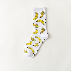 Шкарпетки MavkaSocks банани 1 пара білі (5118)