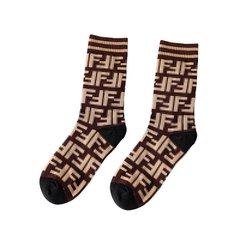 Шкарпетки Fendi 1 пара світло-коричневі (5126-7)