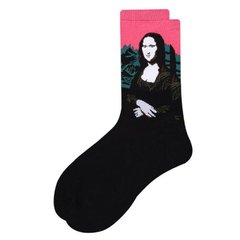 Шкарпетки MavkaSocks яскраві та стильні Мона ліза pink 1 пара