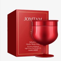 Маска для обличчя Jomtam нічна, що омолоджує з червоним вином 150г.