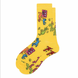 Шкарпетки MavkaSocks яскраві та стильні Crazy yelow 1 пара (5090)
