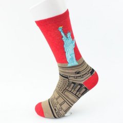 Шкарпетки MavkaSocks яскраві та стильні Статуя свободи 1 пара (5039)