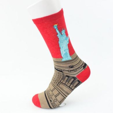 Шкарпетки MavkaSocks яскраві та стильні Статуя свободи 1 пара (5039)