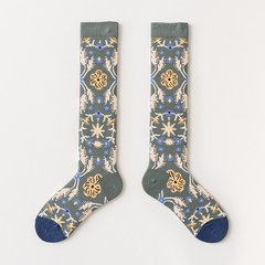 Шкарпетки MavkaSocks довгі квіти 1 пара (5145)