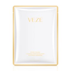 Маска тканинна для обличчя з перлинами та екстрактом ікри VEZE 25г (709)