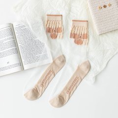 Шкарпетки MavkaSocks шовкові бантики (5177)