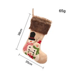 Шкарпетки новорічні декоративні сніговики (10061)
