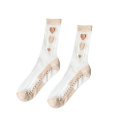 Шкарпетки MavkaSocks шовкові сердечки (5175)