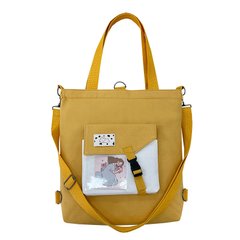 Сумка-рюкзак молодіжна многофункціональна жовта 1 шт (4520-1)