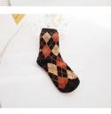 Шкарпетки MavkaSocks ромби 1 пара (5159-1)Колір: темно коричневий;
