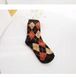 Шкарпетки MavkaSocks ромби 1 пара (5159-1)Колір: темно коричневий;