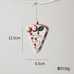 Новорічна іграшка піцца 1шт (10015)