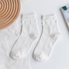 Шкарпетки MavkaSocks мережевні білі 1 пара (5202)