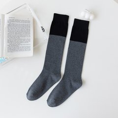 Шкарпетки MavkaSocks до колін сіро-чорні (5164)