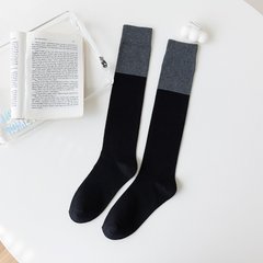 Шкарпетки MavkaSocks вище колін чорно-сірі (5163)