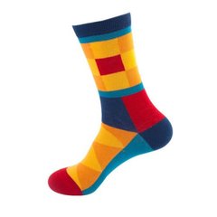 Шкарпетки MavkaSocks яскраві та стильні Кубізм 1 пара (5020)