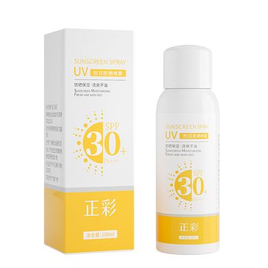 Легкий і дихаючий сонцезахисний спрей Zhengcai 100 мл SPF30+ (633)