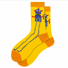 Шкарпетки MavkaSocks яскраві та стильні Робот 1 пара (5112)
