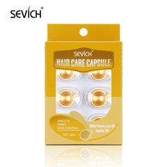 Капсули для відновллення ламкого і пористого волосся Sevich (женьшень та мед) помаранчеві 12 капсул (450)