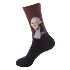 Шкарпетки MavkaSocks яскраві та стильні Джордж Вашингтон 1 пара (5001)